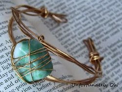 Wire Wrapped Crystal Bracelet Wire Wrapped Crystal Bracelet