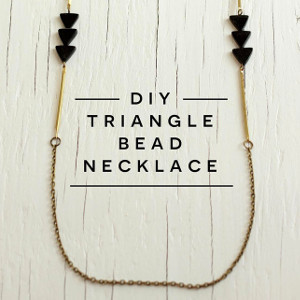 DIY Triangle Bead Necklace DIY Triangle Bead Necklace