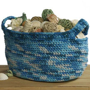Oceanic Crochet Basket Oceanic Crochet Basket