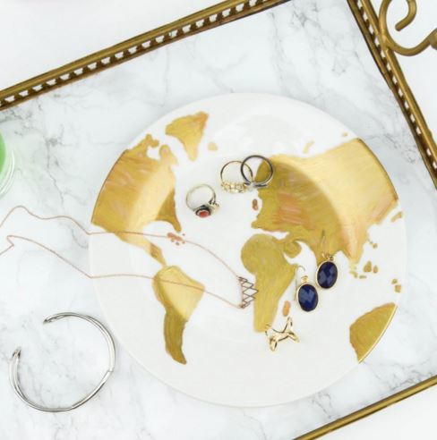 Gold Map DIY Ring Holder Gold Map DIY Ring Holder