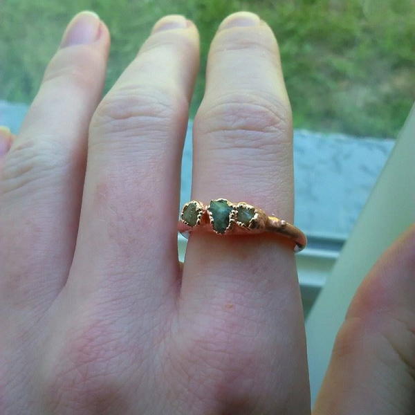 Shimmering Crystal and Copper DIY Ring Shimmering Crystal and Copper DIY Ring