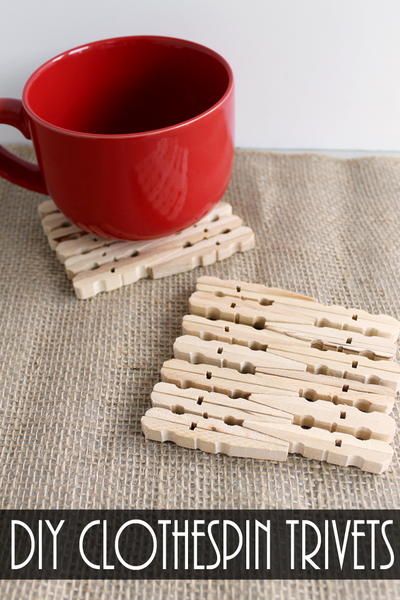 DIY Clothespin Trivets DIY Clothespin Trivets