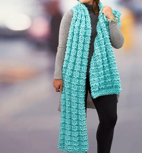 Sprawling Seas Knit Super Scarf Sprawling Seas Knit Super Scarf