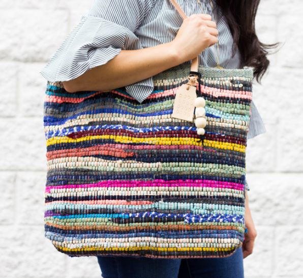 Rag Rug DIY Tote Bag Rag Rug DIY Tote Bag