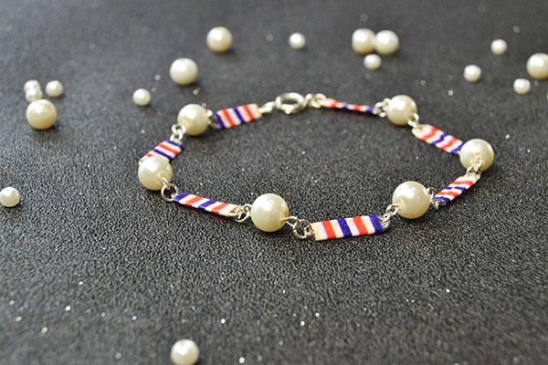 Patriotic Safety Pin Bracelet Patriotic Safety Pin Bracelet