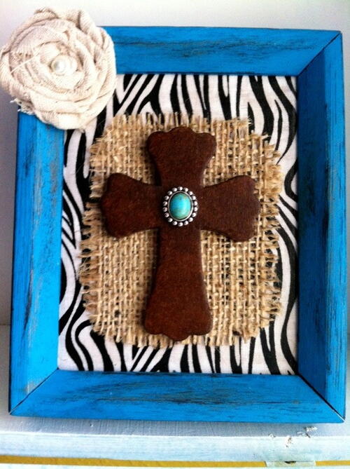 Bold and Bright Framed Cross Bold and Bright Framed Cross