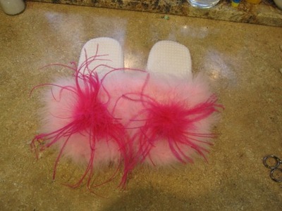 Flippy Floppy Feathery Slippers