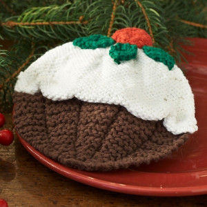 Christmas Pudding Dishcloth
