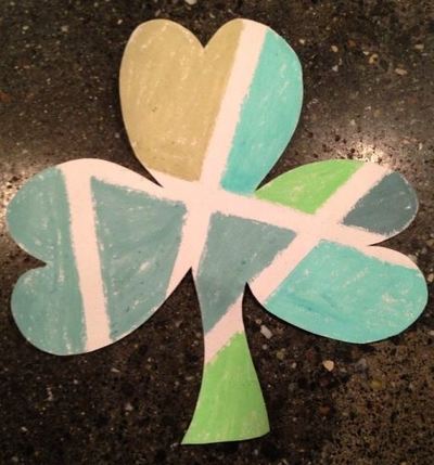 Shamrock Chalk Art
