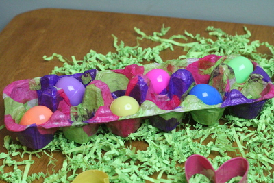 Decoupage Egg Carton Craft