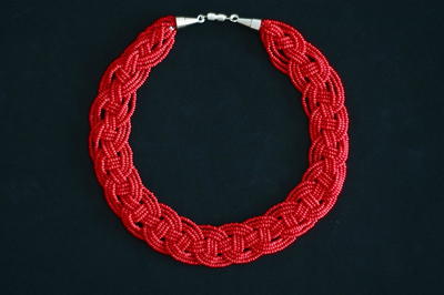 Woven Seed Bead Necklace