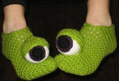 Crazy Monster Eyes Slippers