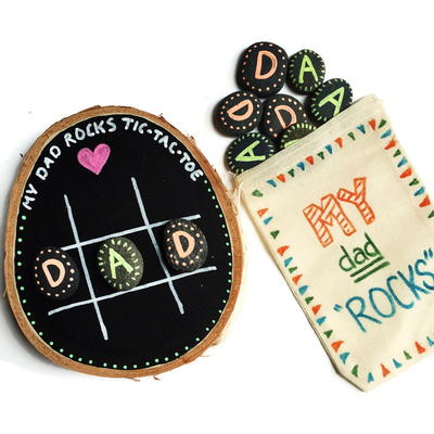 Tic Tac Toe Father's Day Craft