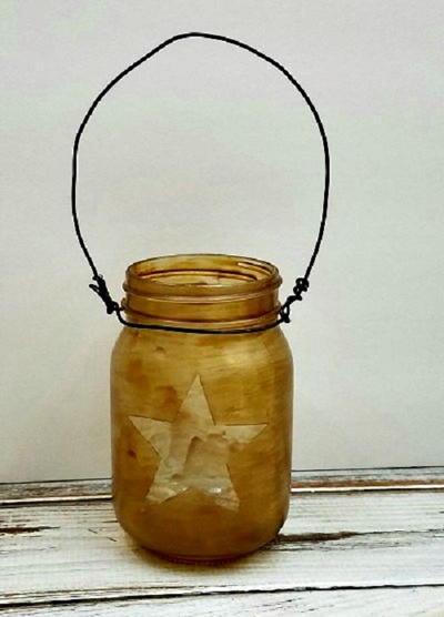 Primitive Mason Jar Lantern