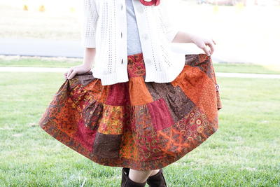 Charm Pack Patchwork Skirt