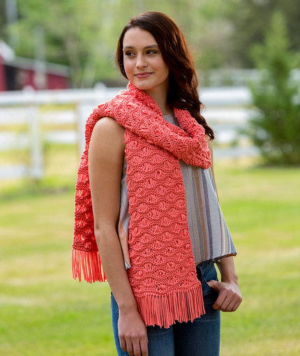 Wavy Drop Stitch Scarf