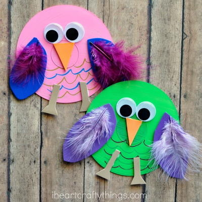 Old CD Owl Craft for Kids