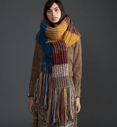 Super Stripes Easy Knit Scarf