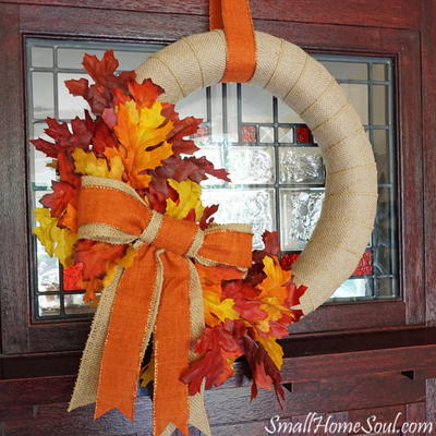 Fall Burlap Wreath