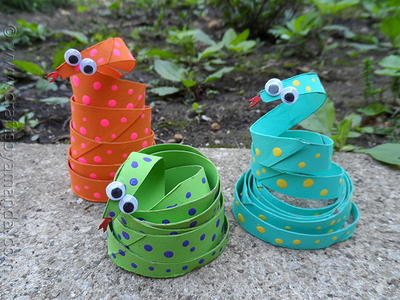 Toilet Paper Roll Snake Craft