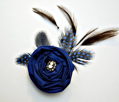 Royal Blue Flapper Hair Clip
