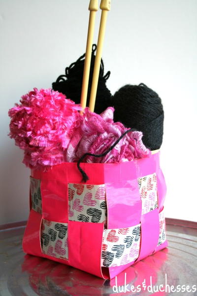 Basket Weaving Duct Tape Craft