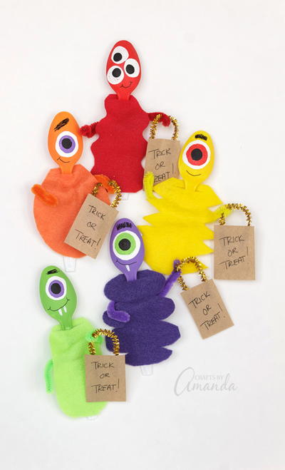 Plastic Spoon Monster Craft