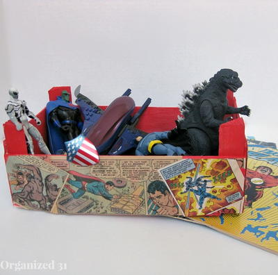 Upcycled Comic Book Crate