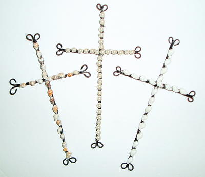 Beaded Wire Cross
