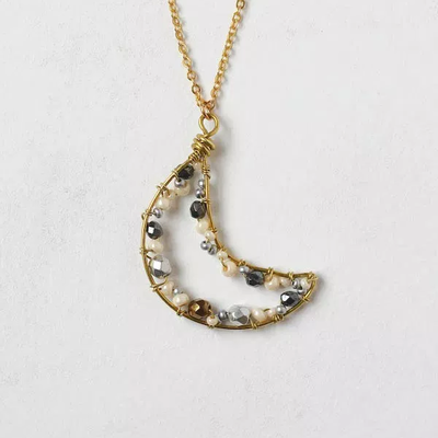 Crescent Moon DIY Wire Necklace