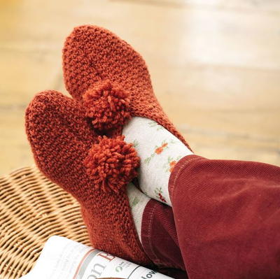 Pumpkin Spice Knit Slipper Pattern
