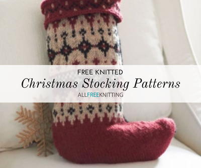 18 Free Knitted Christmas Stocking Patterns