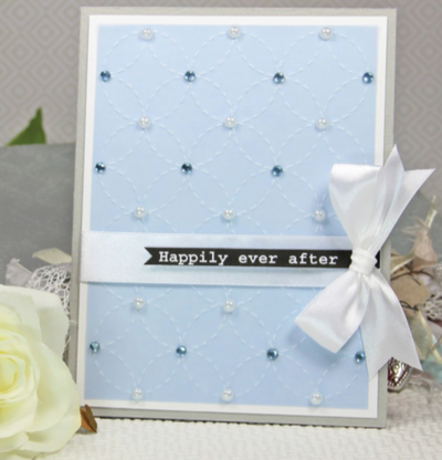 Vellum Wedding Ring Card