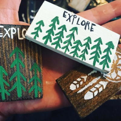 The Easiest Rustic DIY Wood Magnets Made from a Ruler