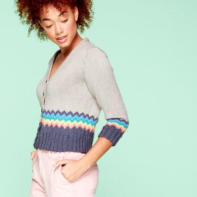 Chevron Knitted Cardigan Pattern