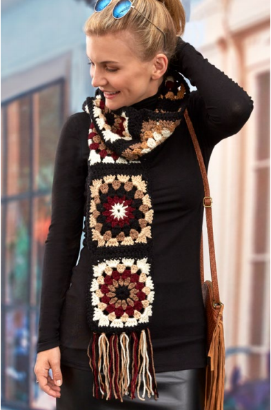 Granny Square Scarf Pattern