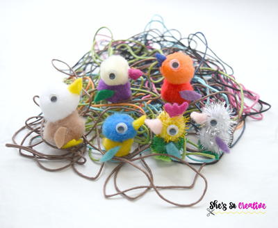 Adorable Pom Pom Birds
