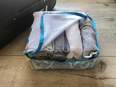 Packing Cubes Pattern (from Old Shower Curtains)