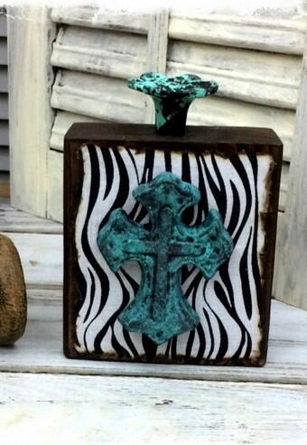Wild at Heart Cross Decor