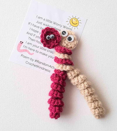 Worry Worm Crochet Pattern