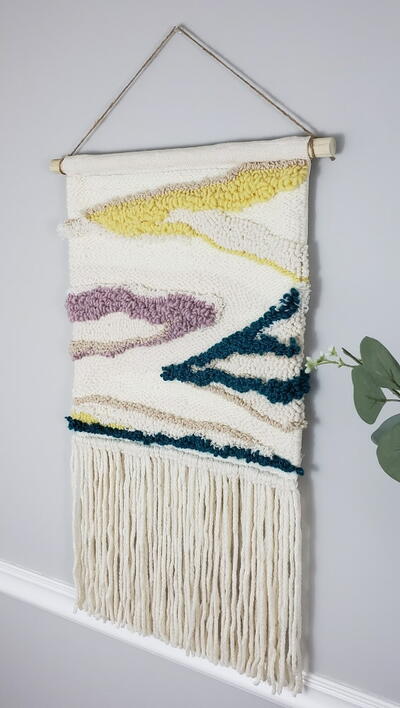 DIY Punch Needle Art Wall Hanging Tutorial