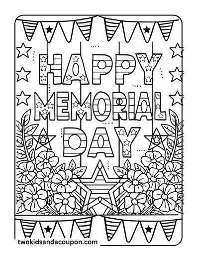 Memorial Day Coloring Pages