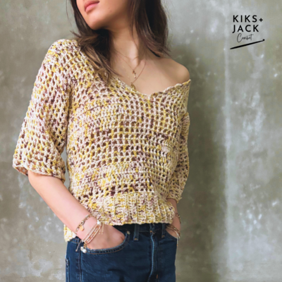 Quick Easy Summer Mesh Crochet Top