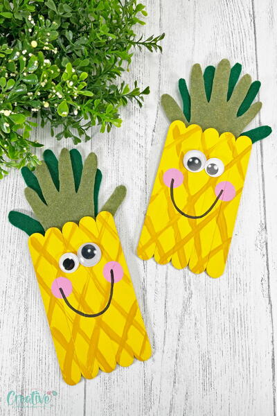 Craft Sticks Pineapple