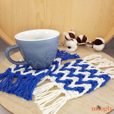 Chevron Stripe Mug Rugs